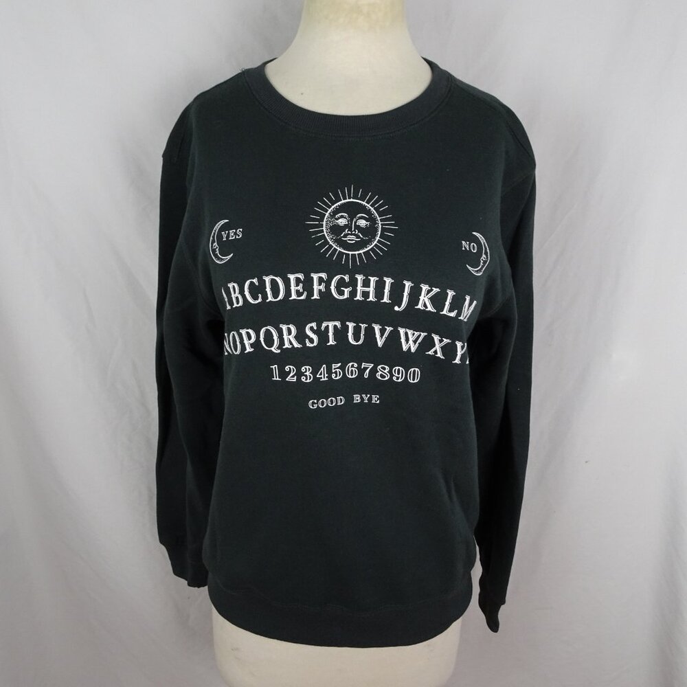 Ouija Mystifying Oracle Halloween Women Sweatshirt Sweater Size M
